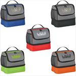 JH3513 Two Compartment Lunch Pail Bag With Custom Imprint